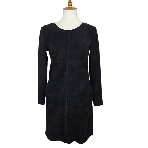 JOH Aurora Black Long Sleeve Suede Dress - Picture 7 of 12